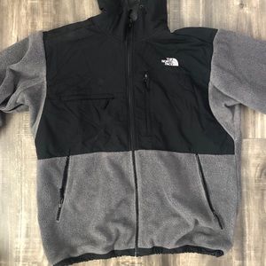 Mens Northface hooded Denali Fleece Jacket